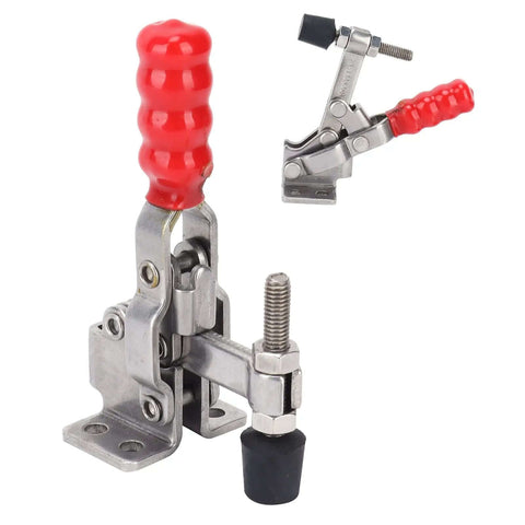 Stainless Steel Toggle Clamp With Ergonomic Plastic Cover Handle For Quick And Easy Metal Plate And Circuit Board Clamping