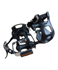 Heavy Duty Bike Pedals With Toe Clip And Strap For Indoor And Outdoor Cycling, Durable Toe Clips Cage For Road And Mountain Bikes