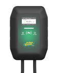 Level 2 Wall Mounted EV Charger With 40 Amp Fast Charging And 25 Foot Flexible Cable NEMA 14 50 Plug front view with display.