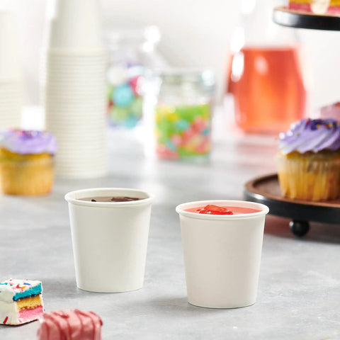 6 Oz White Paper Cups 300 Count Small Disposable Cups For Espresso Tea Tastings Mouthwash And Samples Great For Hot Or Cold Drinks