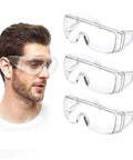 Anti Fog Goggles Three Pack Over Eyeglasses Dust Chemical Splash Proof ANSI Z87 1 Certified Wrap Around Eye Protection for Lab