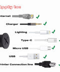 3/4 Inch Cable Grommet Set For Desks And Furniture, Silicone Rubber Black Hole Covers compatibility with cables