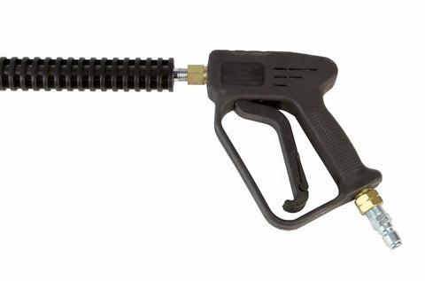 Side view of Beefed Up 4000 PSI Pressure Washer Trigger Gun With 36 Inch Lance Bundle 7 GPM Brass Safety Lock Easy Grip Pistol.