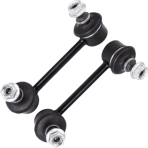 Close-up view of sway bar links from 6 Piece Rear Wheel Bearing Hub Kit With Front And Rear Sway Bar Links For 2001 2002 2003 2004 2005 Toyota RAV4 AWD 4WD Includes 2 Rear Hubs And 4 Sway Bar Links.