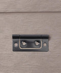 12 Pack Black Iron Door Hinges Heavy Duty Butt Hinges For Cabinets And Furniture, Vintage Retro Style, on wooden surface