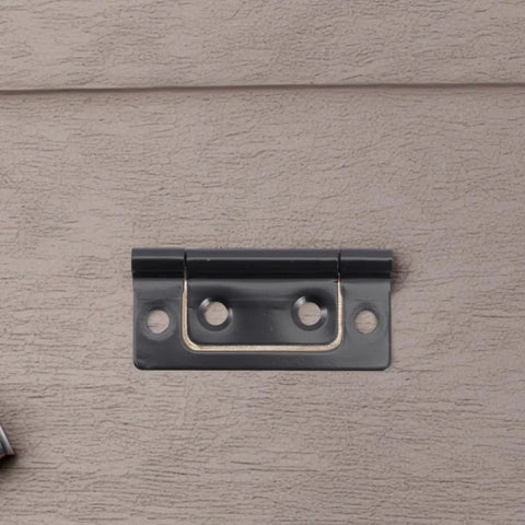 12 Pack Black Iron Door Hinges Heavy Duty Butt Hinges For Cabinets And Furniture, Vintage Retro Style, on wooden surface