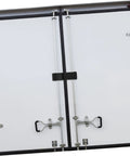 Two Piece Flexible Draw Latch For Boat Compartments And Automotive Storage Cabinets Replacement Lock Durable Toolboxes And Racks With Fixing Bracket And Keeper on white doors