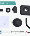 Shower faucet trim kit, matte black, Moen Posi-Temp replacement with 7-mode shower head and hardware.