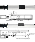 Heavy Duty Linear Stage With Ball Screw Linear Guide CNC Actuator Slide Table For Precision Motion 1300mm Stroke Nema34 3 Phase Step Motor
