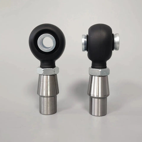 Built Tough Heavy Duty Chromoly Heim Joint Kit 3/4-16 Pair Of Right And Left Thread Rod End Bearings visible from the front and side.