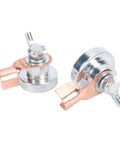 Premium Welding Magnetic Ground Clamps With Super Strong Magnets For Steady Earth Connections On Flat Or Curved Metals, stainless steel and brass build.
