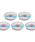 Premium Solder Wick Braid 5-Piece Copper Desoldering Wire Kit displayed in five spools for PCB repair, 1.5m length, 3.5mm width.