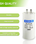 CBB60 40uF 450V AC Round Run Start Capacitor For Motors 50 60Hz Explosion Proof Condenser Heat Pump Pool Pump Air Conditioner