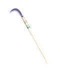 Heavy Duty Cutting Scythe For Kudzu And Vines, 450 mm Cobb Pattern, Made In Japan, long curved blade with wooden handle