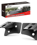 2 Pack Jeep JK A Pillar Windshield Hinge Mount Brackets For Offroad LED Fog Lights And Halogen Work Lights 2007 Through 2017 Wrangler JK Black