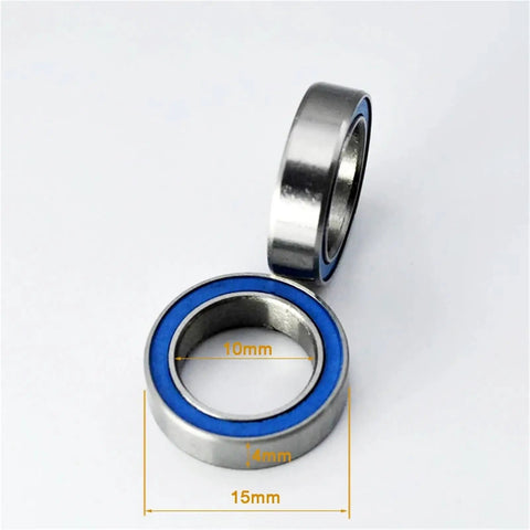 Blue Rubber Sealed 6700 Series Ball Bearing 2RS 10x15x4mm With 10mm Inner Bore For RC Cars And Miniature Gear Systems