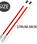27 Inch Snow Plow Blade Marking Guide Kit with red internal steel wire core and 304L stainless steel mounts