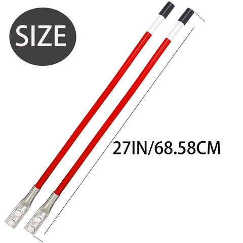 27 Inch Snow Plow Blade Marking Guide Kit with red internal steel wire core and 304L stainless steel mounts