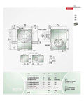 Cam Indexer Intermittent Indexing Table Fits 45DF 60DF 70DF 80DF Models detailed dimensions and specifications diagram.
