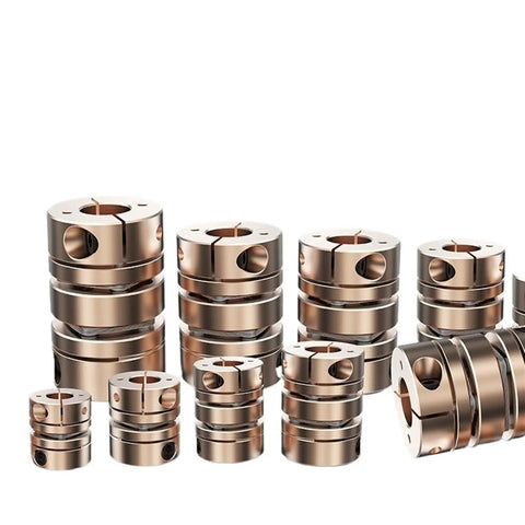 Multiple Flexible Motor Shaft Coupler LD Diaphragm Aluminum Adapters for 3D Print RC Projects, various sizes.