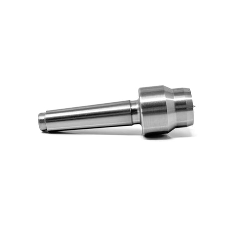 Heavy Duty 2MT Safety Drive With Spring Loaded Center For Wood Lathe, high-quality steel construction, side view.