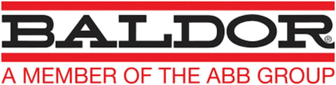 Logo of Baldor, a member of the ABB Group.