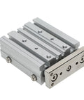 Heavy Duty Pneumatic Air Cylinder Three Rod Aluminum Alloy Build Double Action Mechanical Transmission Device for industrial use