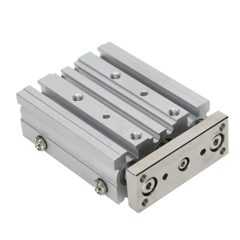 Heavy Duty Pneumatic Air Cylinder Three Rod Aluminum Alloy Build Double Action Mechanical Transmission Device for industrial use