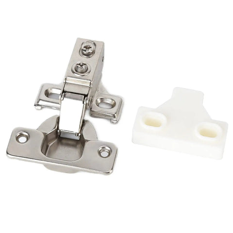 Frameless Cabinet Hinge 35mm Short Arm Hydraulic Corner Hinge For Furniture Durable Zinc Alloy One Piece Easy Install Soft Close