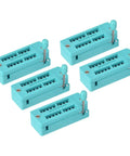 Universal ZIF IC Test Socket 18 Pin 3mm Pitch for Microcontrollers Chips and Breadboards Locking IC Socket 5 Pack, green.