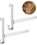 Two Pack Stainless Steel Beehive Frame Holders For Beekeeping, 5 Frame Capacity Frame Perches, Rust Resistant Mount Rack With Strong Frame Grip
