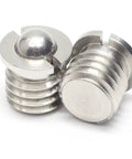 Heavy Duty 304 Stainless Steel Flanged Spring Ball Plunger With Smooth Quick Release Action And Knuckle Saving Grip For Rugged Job Site Tasks And Pro Grade Hand Tool Upgrades That Truly Deliver, close-up view.