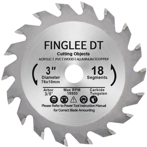 3 Inch TCT Circular Saw Blade For Woodworking With High Precision Beastly Sharp Teeth And Smooth Burr Free Cuts Through Solid Wood