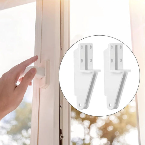 Door Closer Bracket Kit For Screen Doors, 2 Piece Post Jamb Hardware Replacement Parts, No Fuss Easy Install Repair Kit For Front Or Back Doors, Durable Door Closure Bracket Set