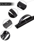 Stealthy Recessed Zinc Alloy Door Handle 85mm Rotation Pull For Drawer Cabinet Furniture Wardrobe Hidden Invisible Cabinet Pull Hardware Accessory Replacement Perfect Low Key Profile Fit For Doors Gates Sheds Closets And More.