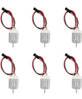 1.5V To 6V Micro DC Motors Pack Of 6 For Arduino Projects, Drones, Model Cars And Tiny Robotics, 16000 RPM At 3V, 0.4-0.55A, 150mm Lead