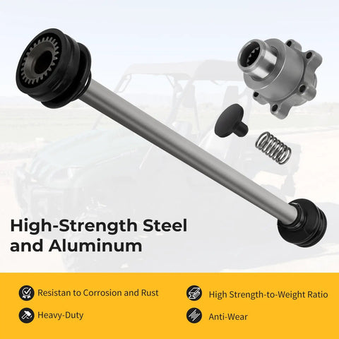 Rear Propeller Drive Shaft And Boss Kit For Rhino 450 YXR45F And 660 YXR66F ATV UTV in high-strength steel and aluminum.