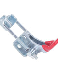 Built Tough Toggle Latch Clamp For Cabinets And Machines Adjustable Door Latch In 304 Stainless Steel 320kg Holding Power, silver with red handle