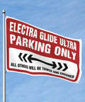 Parking Only Flag For Outdoor Home Decor Funny Yard Sign 30x45cm polyester UV protected garden flag with red text on pole