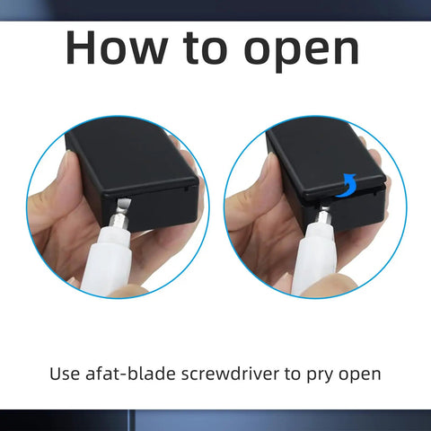 Steps to open 5 Pack IP65 Waterproof Plastic Project Boxes For Electronics 100 X 60 X 25 mm Black Durable Junction Boxes.