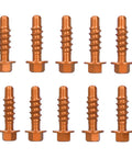 Anodized Aluminum Self Tapping Screws Kit, 10 Pieces, Fits 125 150 200 EXC XC SXF EXCF XCF Motorcycles, Heavy Duty Anti Degradation Hardware