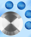 2-inch stainless steel tri-clamp end cap with silicone gasket for sanitary fittings (304 stainless).