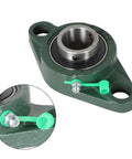 10 Pack UCFL205-16 Pillow Block Bearings With 1 Inch Bore Beefy Steel Self Aligning Flange Bearing 2 Bolt Block Durable Housing