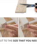 Heavy Duty No Sweat Adhesive Felt Furniture Pads cut to size for easy application on furniture legs, protecting floors from scratches.