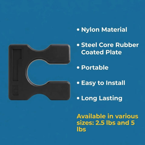 Crush Your Next Workout With This Solid 5 Lb Weight Stack Adapter Plate made of rubber coated steel, portable and easy to install.
