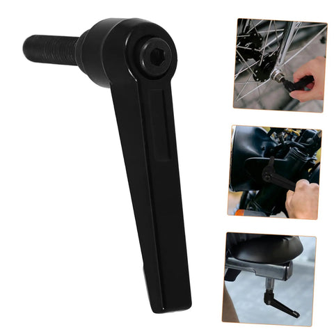 4 Pack Alloy Clamping Lever Handles With Quick Release black alloy lever handle with threaded screw grip for bike and machine adjustment