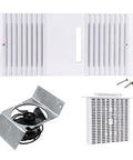 Quiet Ductless Bathroom Exhaust Fan Kit With Grille And Unscented Filter Cartridge For Residential Remodel All In One Ventilation Set