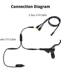 Gear Sensor For Bafang BBS Mid Drive Electric Bike Shifter Sensor connection diagram with cables and connectors