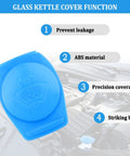 Easy Snap Fit Washer Fluid Cap OEM 3Q0955455 Direct Replacement for Volkswagen Atlas Jetta GTI 2019 2021 in blue ABS