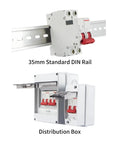 Heavy Duty Circuit Breaker with Killer Overload Protection and Rapid Short Circuit Cutoff on 35mm DIN Rail and Distribution Box.